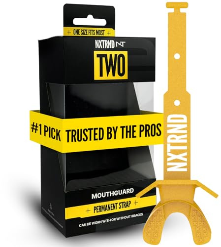 Nxtrnd Two Protège-dents pour football américain avec sangle de protection buccale sportive pour adultes et enfants