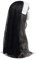 BPURB Damen Nonne Cosplay Kopfbedeckung Zubehör Halloween Kostüm Nonne Hut für Karneval Party Rolle Paly (Schwarz-1)
