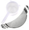 Jicyor Lot de 2 passoires à pâtes et passoire fine, passoire à pâtes en acier inoxydable, passoire de cuisine fine, égouttoir extra plat, égouttoir pratique pour pâtes, passoire à casseroles