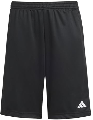 adidas Unisex niños Train Essentials Logo Regular Fit Short Junior Shorts, Black/White, 7-8 Years