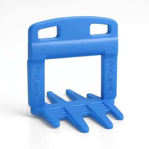 Sistema De Nivelación De Azulejos - FixLevel - Cuñas Niveladoras Suelo 1mm - Niveladores De Azulejos - Clips de Nivelacion 1mm - Medidas 0,5/1 / 2/3 mm - 250 u. (1 mm)