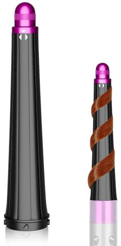 20–36 mm konischer langer Lockenstab für Dyson Airwrap Hair Styler HS05/HS01/HS08, 2-in-1 verbessertes professionelles Blas-Lockenwicklerzubehör, Rosa