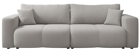 Mirjan24 Schlafsofa Furyn mit Bettkasten, 3 Sitzer Sofa, Couch mit Schlaffunktion, Bettsofa Schlafsofa Polstersofa, Couchgarnitur (Velo 633)
