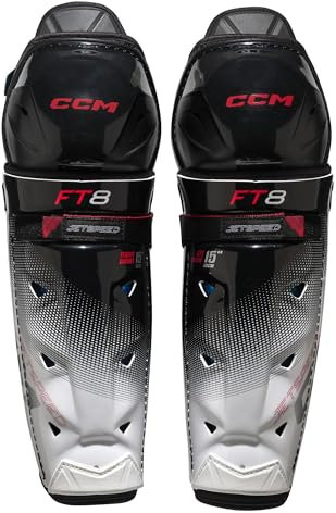 CCM JetSpeed FT8 - Parastinchi per hockey su ghiaccio, 15'' / 38 cm