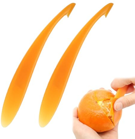 JUGUTA 2 Pièces Éplucheur D'Orange, Pamplemousse, Éplucheur Efficace Pour D'Oranges Et Autres Agrumes,D'Orange Pratique Pour Les Fruits Et La Vie Quotidienne