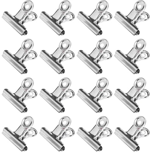 BESPORTBLE 30pcs Stainless Steel Windproof Clothes Pegs Sock Clips Metal Clothespins for Outdoor Laundry Drying Home Use Sturdy 4cm Round Head Clips
