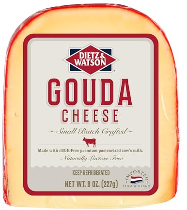 Dietz & Watson Gouda Cheese Wedge, 8 oz