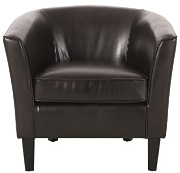 Christopher Knight Home Logan Club Chair, Leather, Brown