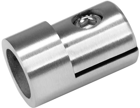 PRIOstahl Blechhalter Klemmhalter Lochblechhalter x 10 Stück Anschluss: Flach Plattenhalter Klemmen Halterung für Edelstahlrohre Bleche Geländer Treppengeländer Balkongeländer aus Edelstahl V2A