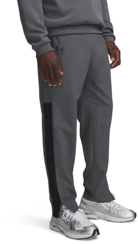 Under Armour Men's Woven Vital Workout Pants , Pitch Gray (012)/Black, X-Large