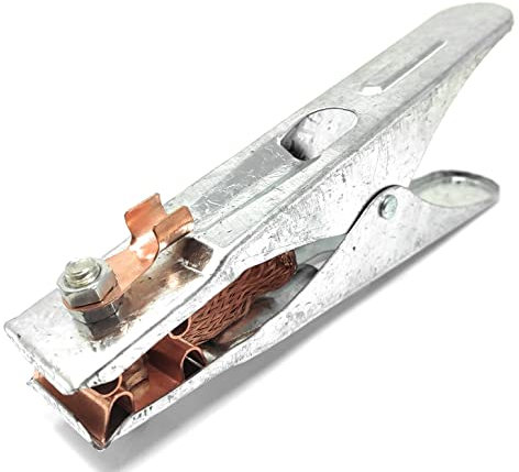 ELCAN Pinza de masa de 500A profesional tipo holandes para soldadura electrodo, TIG y MIG, pinza de tierra de alta calidad y resistente de 500 amperios para máquina de soldar