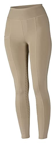 Shires Aubrion Hudson Maids Riding Tights - Beige 9-10 Years
