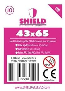 Shield Sleeves - 100 Super Premium Kartenhüllen für Kartengröße 43 x 65 mm