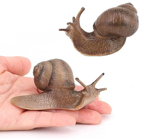 zalati Tierfigur, Simulationsspielzeugfigur zum Lernen, Lernspielzeug, Feengarten-Dekoration – Schnecke