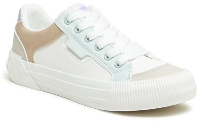 Rocket Dog Women's Cheery Sneaker, White Combo, 4 UK