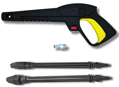 Pistole für Hochdruckreiniger Lavor S'09 mit variabler Strahllanze und rotierender Lanze, Adapter 1/4 Zoll im Lieferumfang enthalten, kompatibel mit Lavor Hochdruckreinigern, Schnellkupplung
