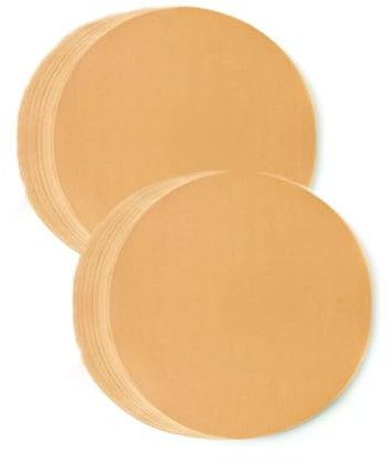 100 Pcs 20cm 8 Inch Precut Parchment Paper Circles, Non-Stick Cake Parchment Paper, Greaseproof Waterproof Circles Baking Liners for Pans Baking BBQ Pizza Cake Air Fryer