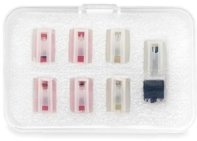 FANSHINUO Aiguille économique pour tourne-disque double tonalité pour producteurs de musique, performances à faible bruit, double couleur