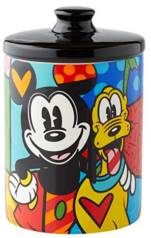 Disney Britto Collection Mickey & Pluto Cookie Jar Small