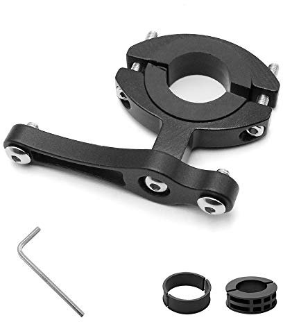Flaschenhalter Adapter Fahrrad MTB Getränkehalter aus Aluminum Fahrradflaschenhalter Trinkflaschenhalter mit Imbusschlüssel, Schwarz