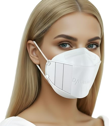 faciemF, 10x Mascarillas FFP2 Blanco | protector bucal | protección respiratoria | respirador | Amigable con la piel - Transpirabl | EN 149:2001+A:2009, CE 2233 GEPTEST