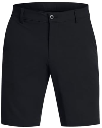 Under Armour UA Tech Taper Short Pantalones cortos de hombre, cómodos y ligeros pantalones de montaña, color negro/negro