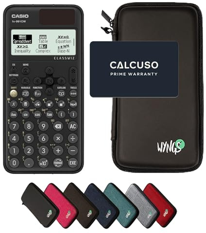 Casio fx-991CW including a WYNGS protective case in Black - Basic Set