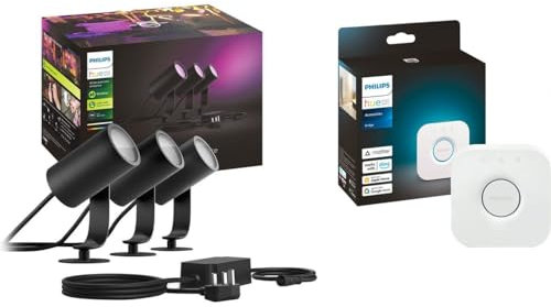 Philips Hue Lily White and Colour Smart LED Outdoor Spikes