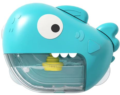 Giocattolo per vasca da bagno per bambini, con motivo a bolle blu, giocattolo da bagno con musica, per bambini a partire dai 3 anni, 250 ml
