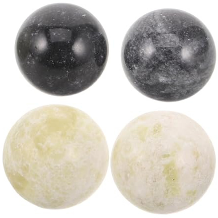Cabilock Accesorio Versátil Diseño de Mármol 4 Bolas Decorativas de Piedra para Relleno de Jarrones para Decoración Moderna y Estilo Farmhouse y Centros de Mesa