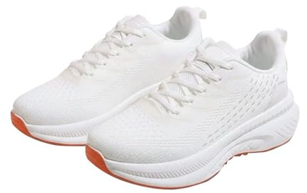 Ortopedisk sko för kvinnor, mjuk och bekväm lätt damsneakers, damlöparskor med dämpning, lätta och andningsbara stickade sneakers, halkfri innersula för fitness