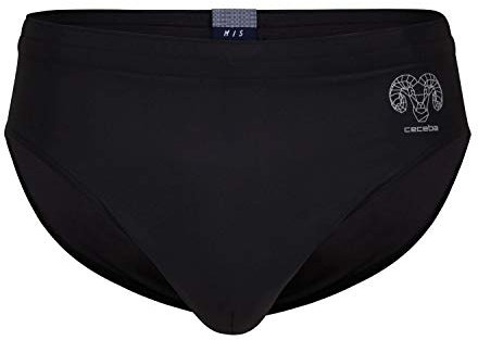 Ceceba Badeslip Badeboxer Badehose Swimwear Schwimmen Baden schwarz Uni bequem M-6XL, Farbe:schwarz, Grösse:6XL - 14-64