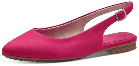 Jana Damen Slingpumps Flach Vegan, Rosa (Fuxia), 39 EU