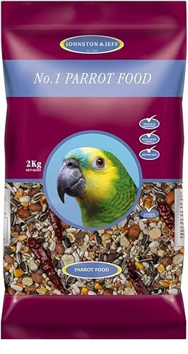 2kg No.1 Parrot Food - Premium Parrot Seed Mix for Healthy Feeding, Treats, and Bird Nutrition