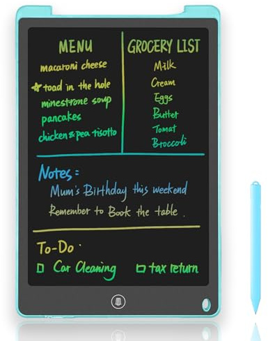 NEWYES Petits tableaux de planification pour réfrigérateur, sans encre, B5, tableau d'écriture réutilisable pour enfants et adultes, technologie à transparence rapide, imperméable, listes de choses à