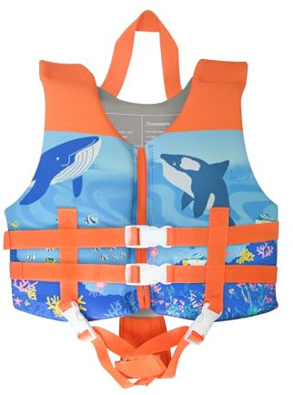 Schwimmweste Kinder 2-4 Jahre - Rettungsweste Kinder Jungen und Mädchen mit verstellbaren Schnallen & verstellbaren Sicherheitsgurten für 18-28kg