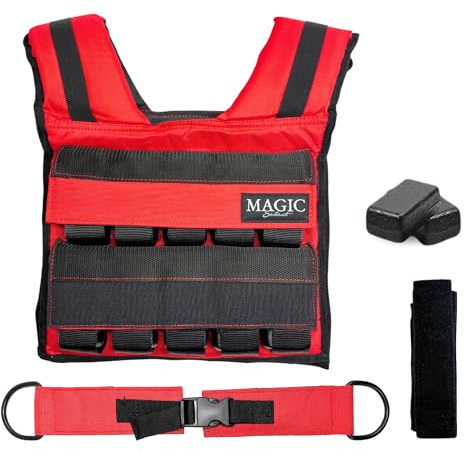 Weighted Vest Training. Adjustable Weight Vest 20kg with Weights Included. Weighted Vest Adjustable and Compact for Men or Women for Strength Training, Home Gym, Crossfit, Running