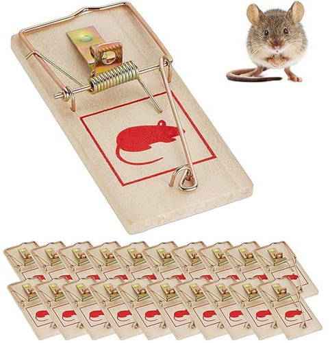 20 Stück Mausefalle Schlagfalle, Effektive Schädlingsbekämpfung, Mäusefalle Ideal, Mausefalle, Mausefallen, Mausefallen testsieger, Für Haus, Lager, Büro, Garage, Garten