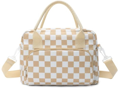 AOTM Borsa Termica Porta Pranzo Donna Uomo, Borsa Frigo con Capacità 12L, Spalline Regolabili, Facile da Pulire, Design Multi-Tasca, Portatile per Ufficio Scuola Viaggio Picnic
