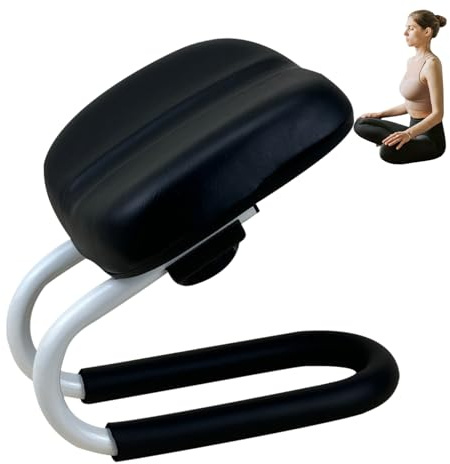 Meditationspallar, bön knälarstol, metallram yogapall justerbar höjd, meditationsbänk, halkfri benärm, för hem, yoga eller sittande
