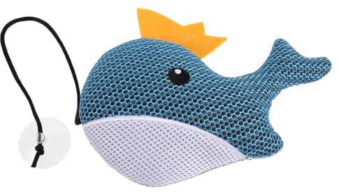 YARNOW Bolas para Eliminar la Suciedad del SPA, esponjas absorbentes de Aceite Lavables, Filtro Flotante para el Cuidado del Agua de Piscinas, y spas, Accesorios para, con Forma de Ballena.