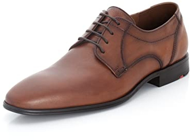 LLOYD Herren Schnürhalbschuhe Osmond, Männer Businessschuhe,Derby,Normalweit,Strassenschuhe,Schnuerung,lace-up,Shoes,Low-tie,Cognac,45 EU / 10.5 UK