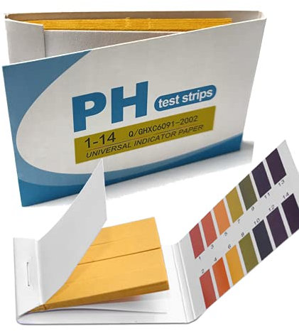 160x ph Teststreifen Testpapier Lackmuspapier ph-Wertebereich 1-14 mit Farbvergleichsskala (2x 80er Pack))