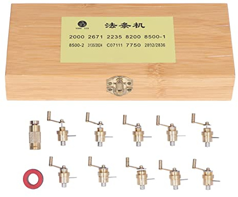 Mainspring Winder Set, Herramienta de Reparación de Relojes de Latón Kit de Reparación de Relojes de Pulsera, Herramientas de Relojero DIY, Herramienta de Bobinado de Relojes de Acero de Aleación