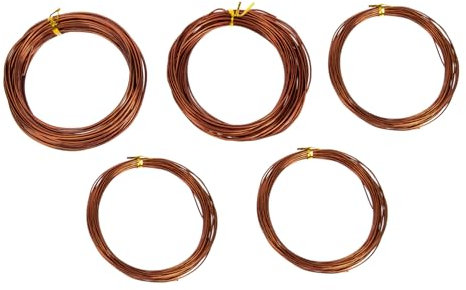 Sosoport 5rollen Bonsai Set Aluminium Flexibel Und Für Bonsai Training Und Pflanzenstütze Korrosionsbeständig Und Einfach Zu Verarbeiten