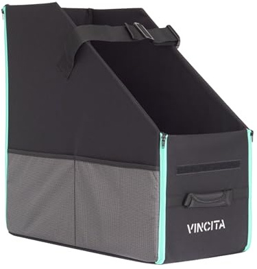 Keeper Box 2.0 para bicicleta plegable, solución de almacenamiento de bicicletas plegable, adecuada para bicicleta, mantén la bicicleta vertical en el maletero del coche para ahorrar espacio (negro