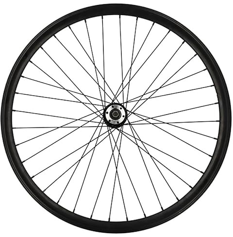 cyclingcolors 1x Ruota Anteriore Completa Bicicletta Cerchione Raggi Mozzo Bici Elettrica VAE Misura 28 compatibile con WHEELYOO 622 Nero