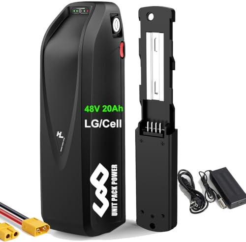 Batterie de vélo électrique 48v 20Ah pour 250w 750W 1000W Ebike (48V20Ah/HailongBattery/GradeA Cell)(Chargeur Inclus)