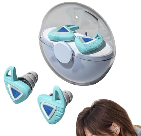 Ahuuen Geräuschunterdrückende Ohrstöpsel | Gehörschutz - Wiederverwendbare Stöpsel zum Schlafen - Für Studium, Reisen, Konzerte, Motorrad, Flugzeuge, Flüge Und Nickerchen