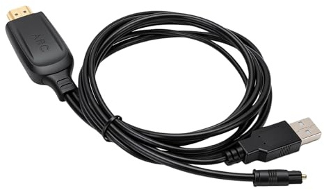 Diyeeni ARC Till Optisk Ljudextraktor Plug and Play 192KHz ARC Till Optisk Omvandlare, TV Högtalaradapter för Hemmabioljudsystem med PCM, Dolby, DTS-stöd, 24bit/192khz